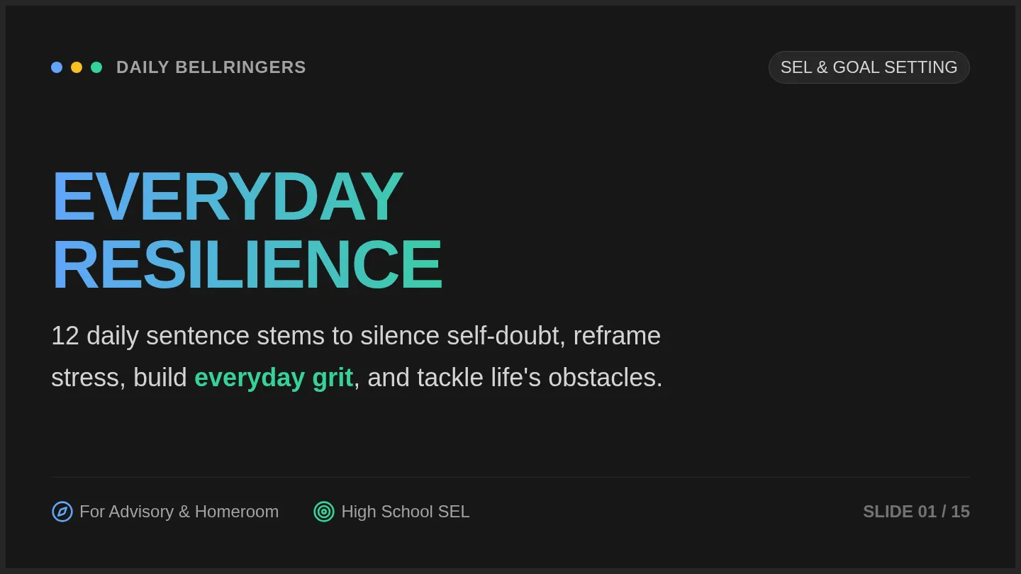 Everyday Resilience Slides