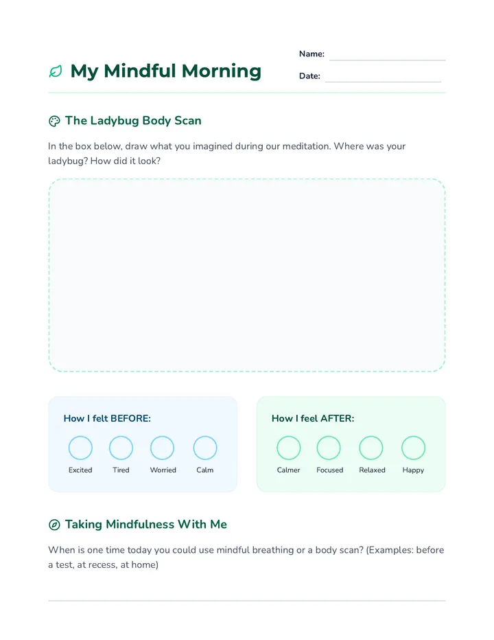 Mindful Mornings Reflection Journal