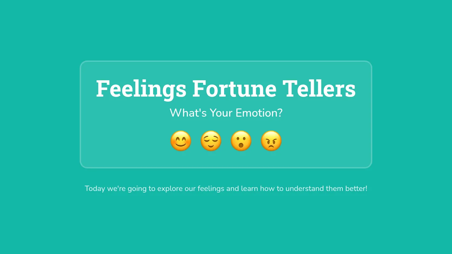 Feelings Fortune Tellers Slide Deck