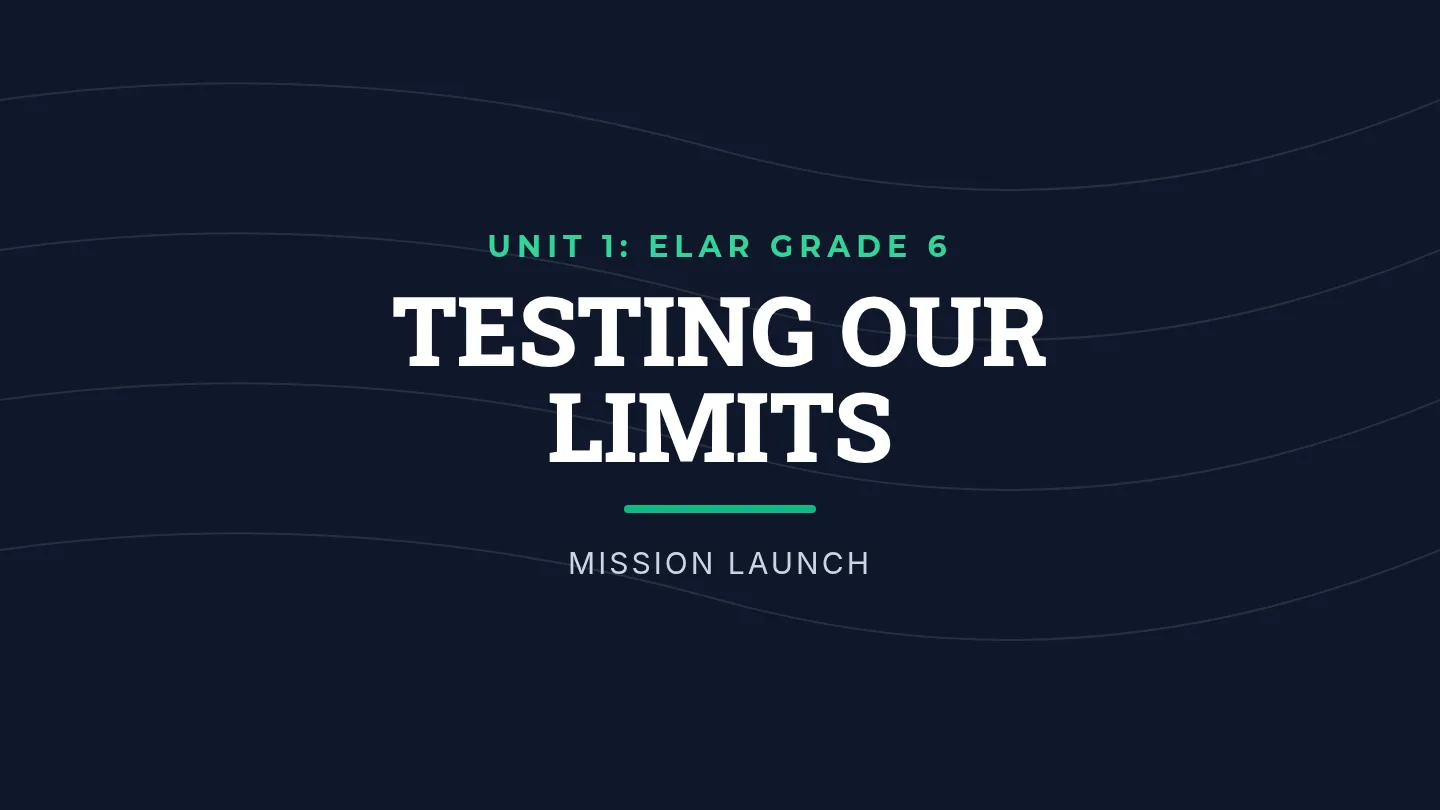 Testing Limits Intro Slides
