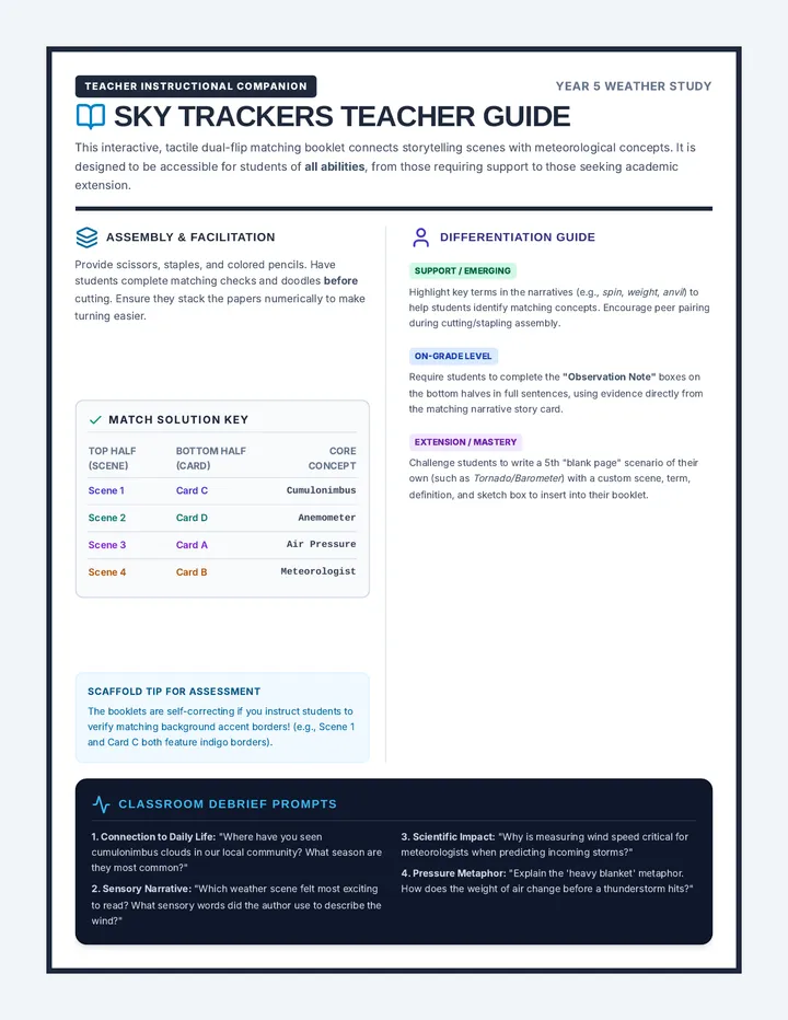 Sky Trackers Teacher Guide page 1
