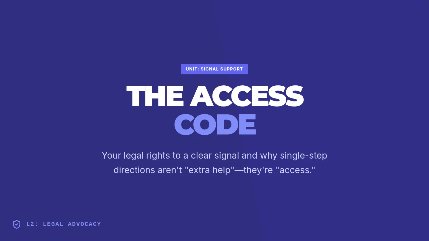 The Access Code Slides