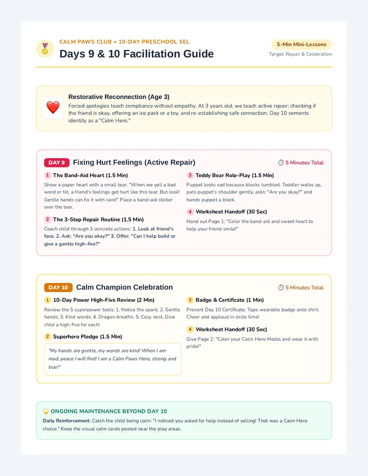 Friendship Repair Teacher Guide