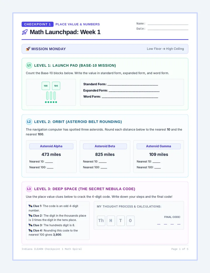 Weeks 1-3 Student Packet