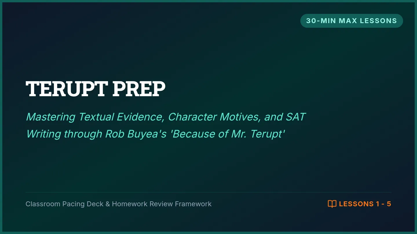 Terupt Prep Discussion Slides