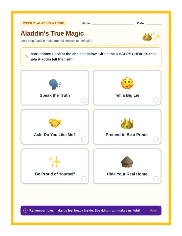 Aladdins True Magic Activity