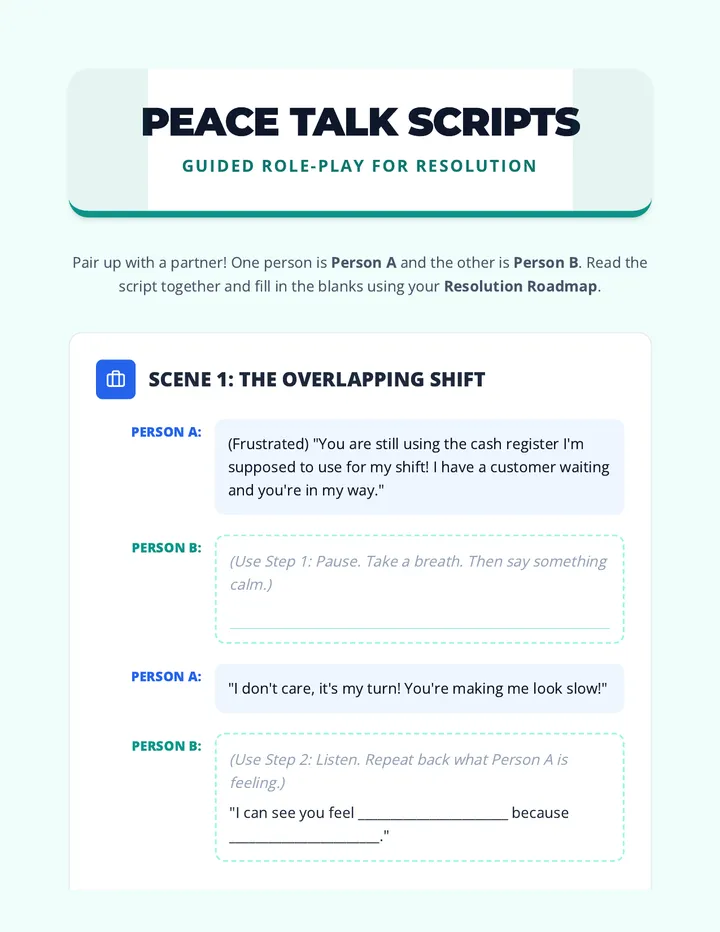 Peace Talk Scripts