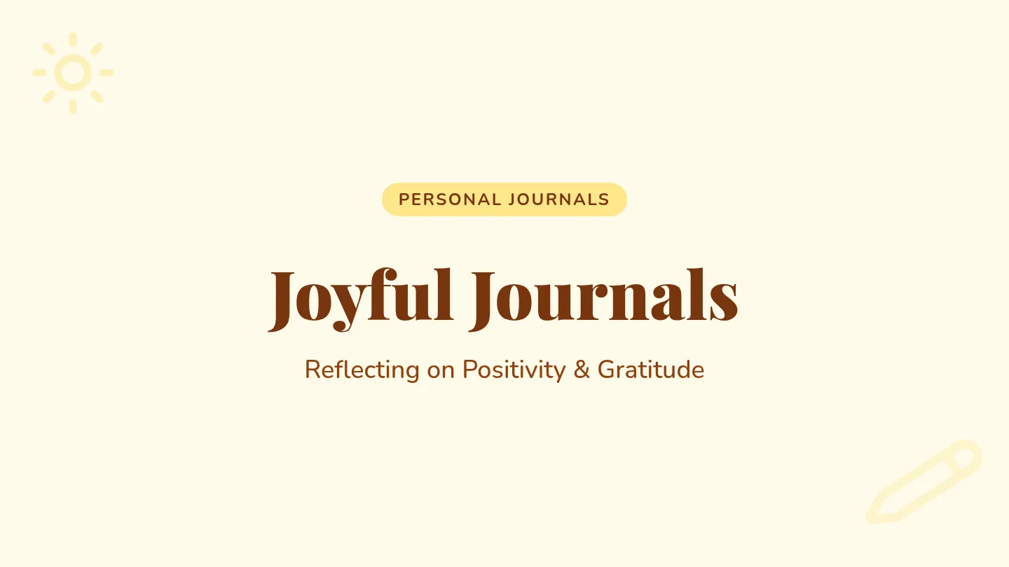 Joyful Journals Slide Deck