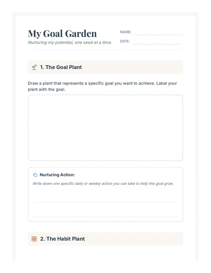 Goal Garden Templates