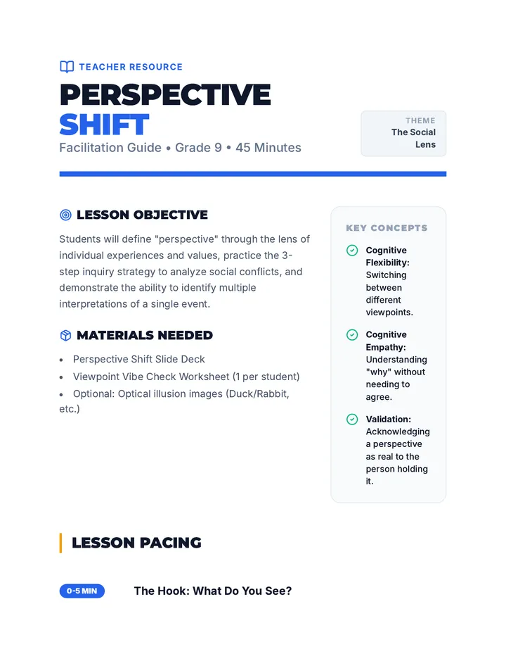 Perspective Shift Facilitation Guide