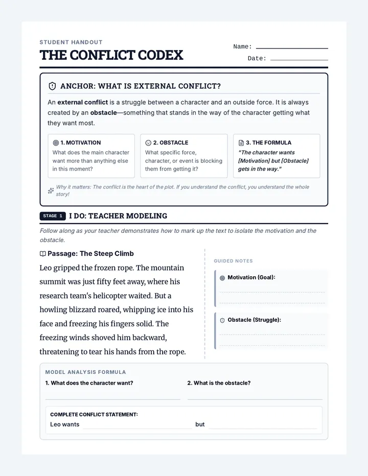Conflict Codex Student Packet
