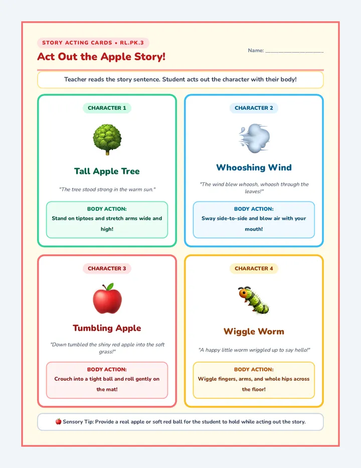 Red Apple Acting Cards