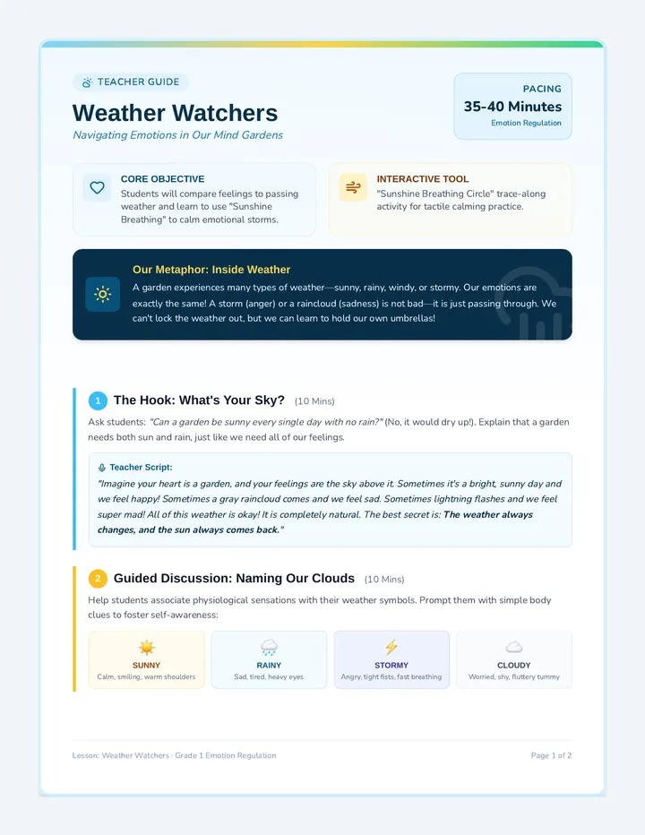 Weather Watchers Teacher Guide