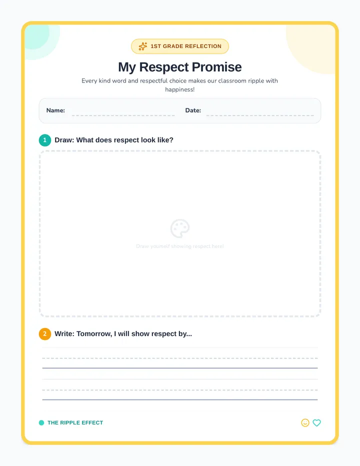 Respect Promise Exit Slip
