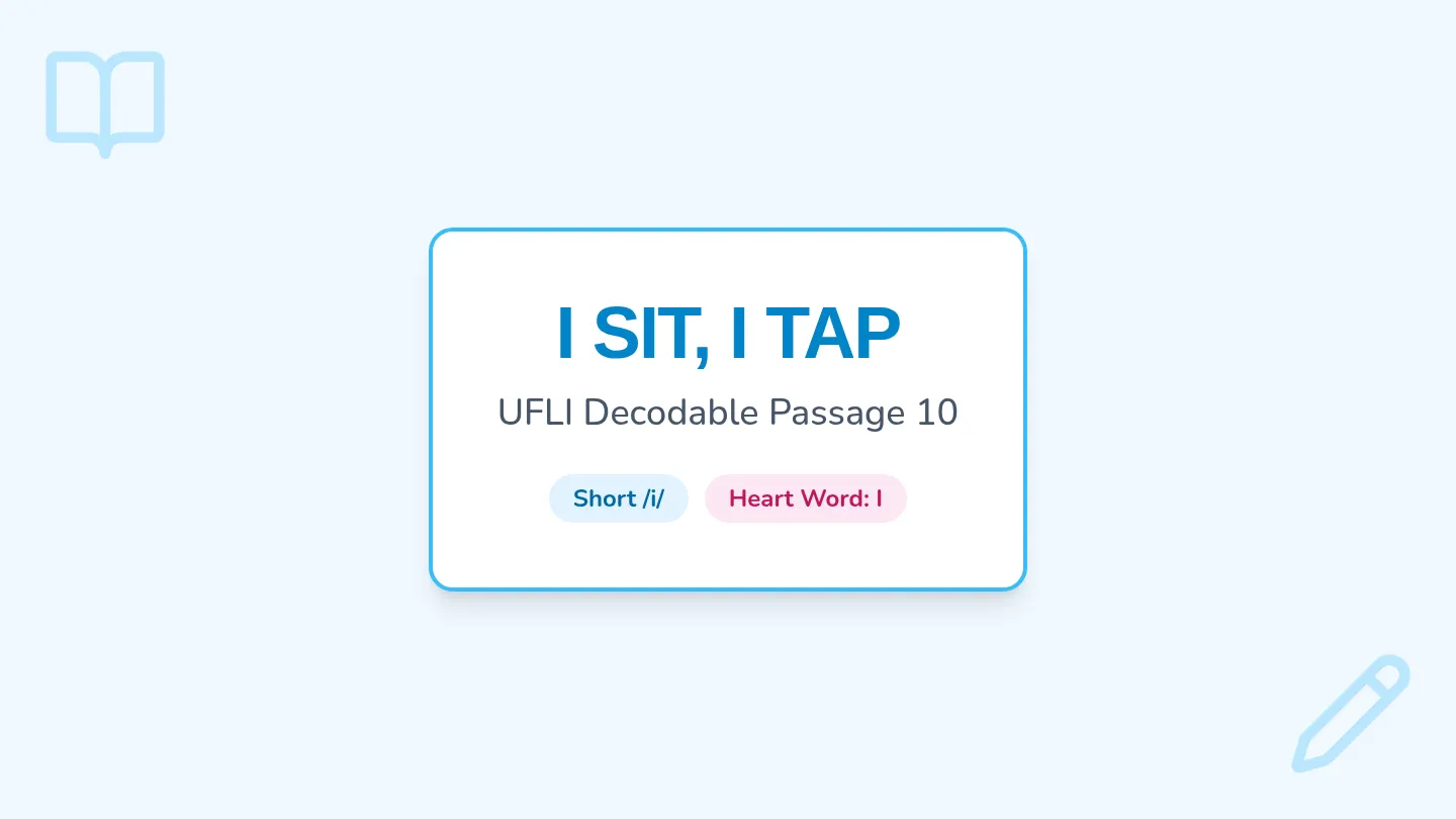 I Sit I Tap Slides