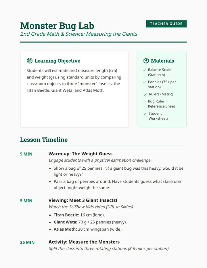 Bug Lab Teacher Guide