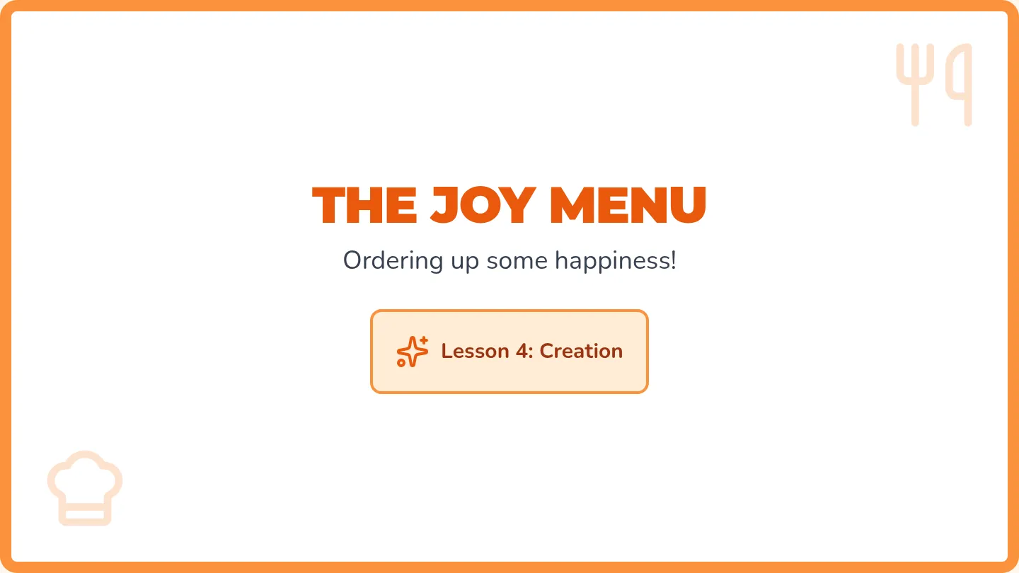 Joy Menu Slides