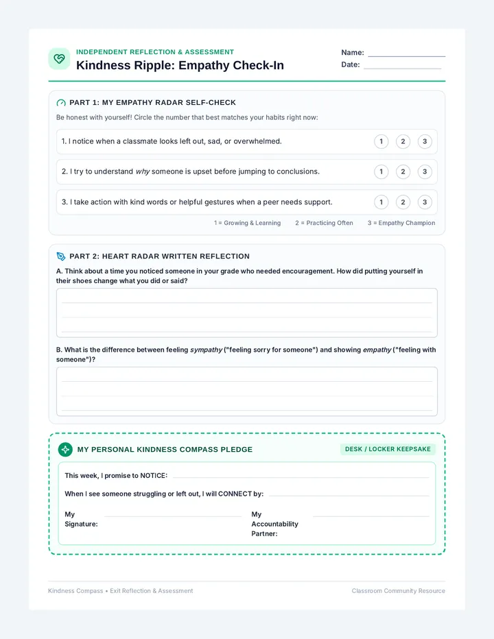 Kindness Ripple Exit Assessment