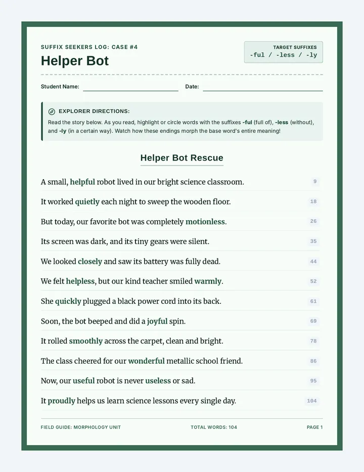 Helper Bot Passage