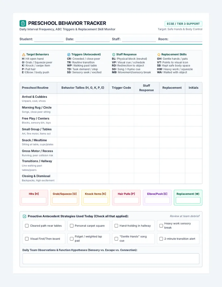 Safe Hands Tracker Document