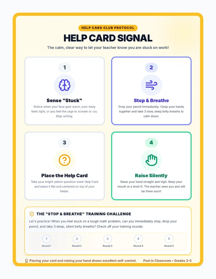 Help Card Poster