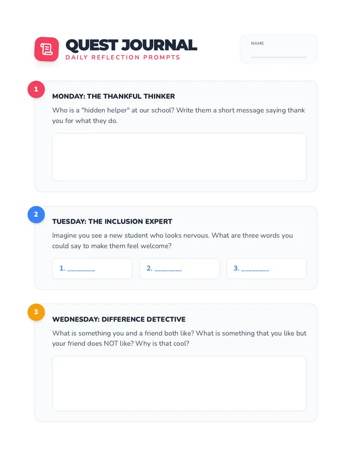 Quest Journal Prompts