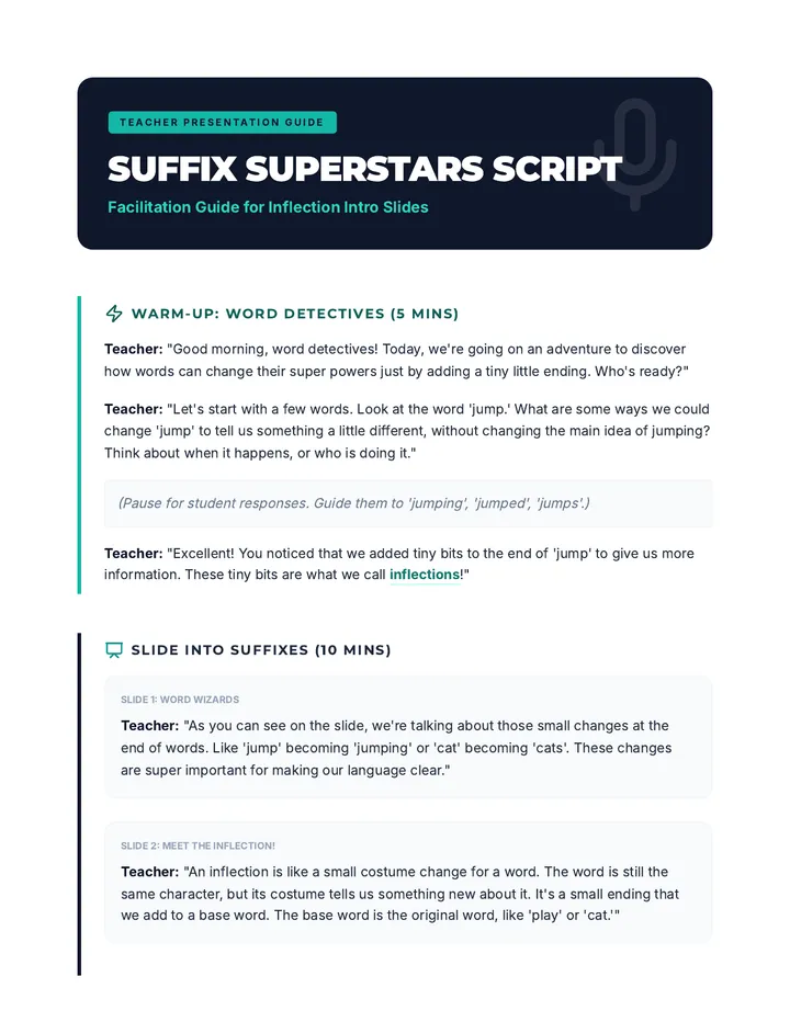 Suffix Superstars Script