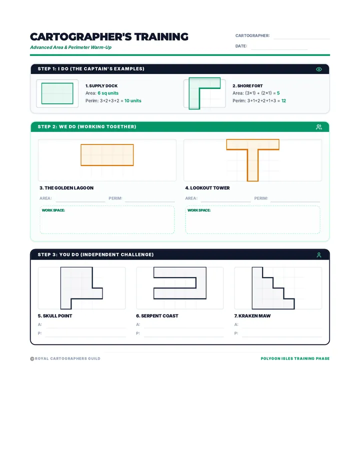Cartographer Warm Up Worksheet