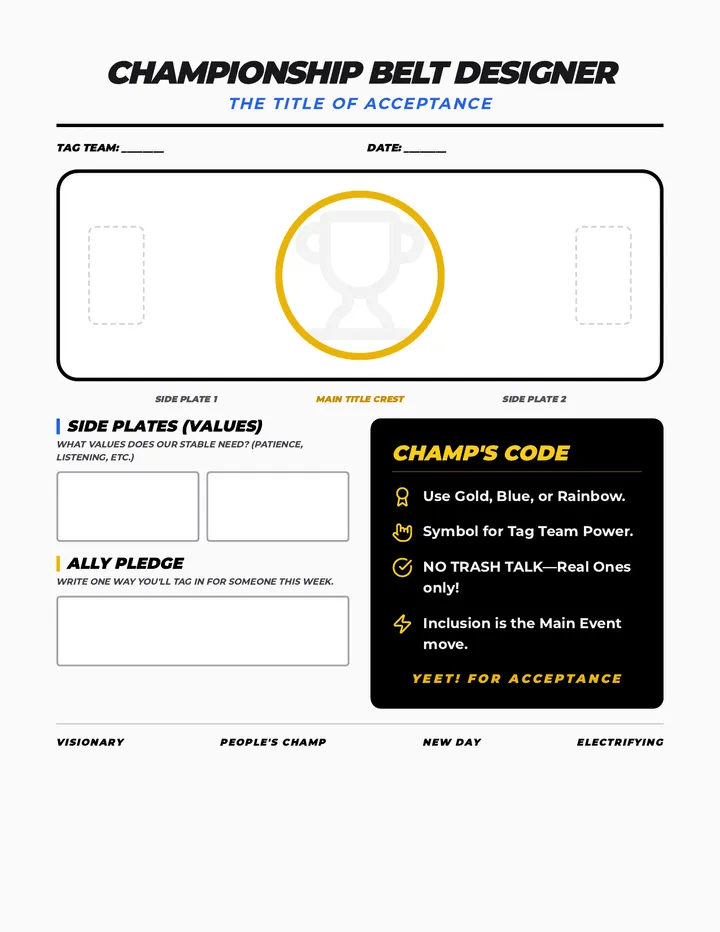 Championship Belt Designer