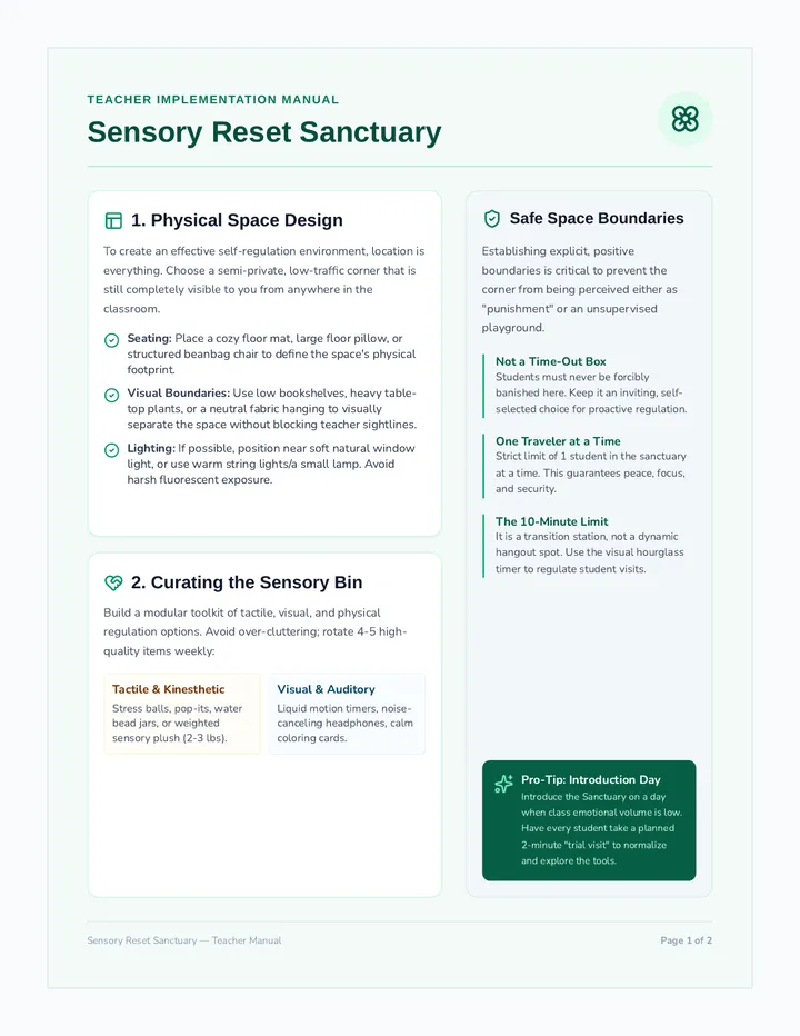 Reset Sanctuary Setup Guide