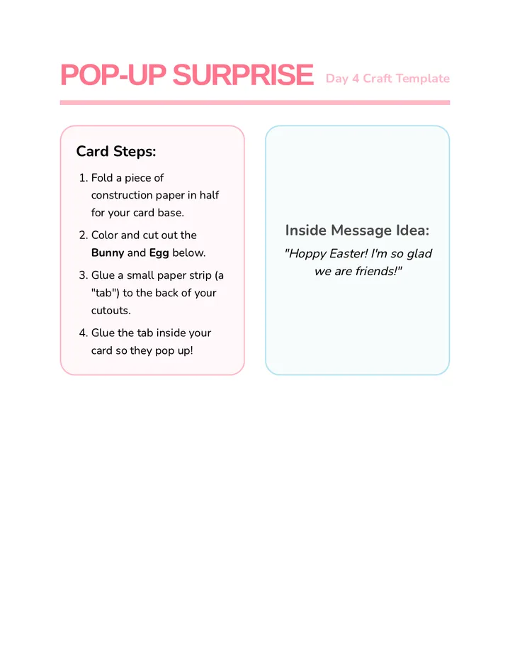 Pop-Up Surprise Template