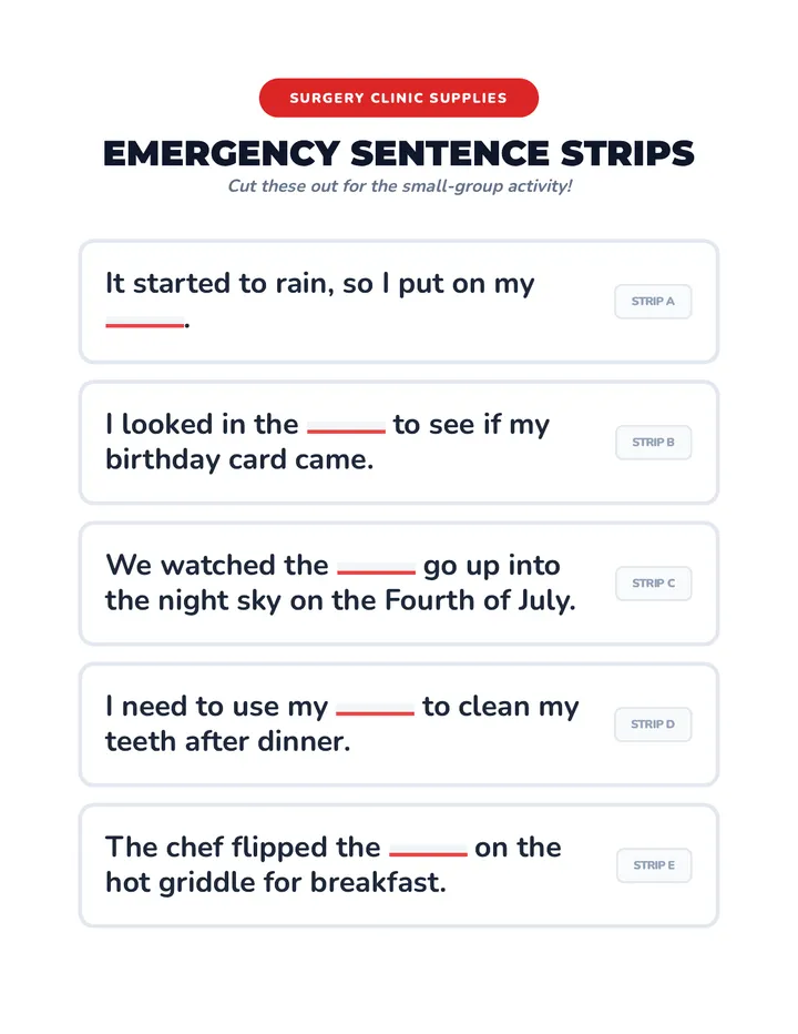 Sentence Surgery Strips
