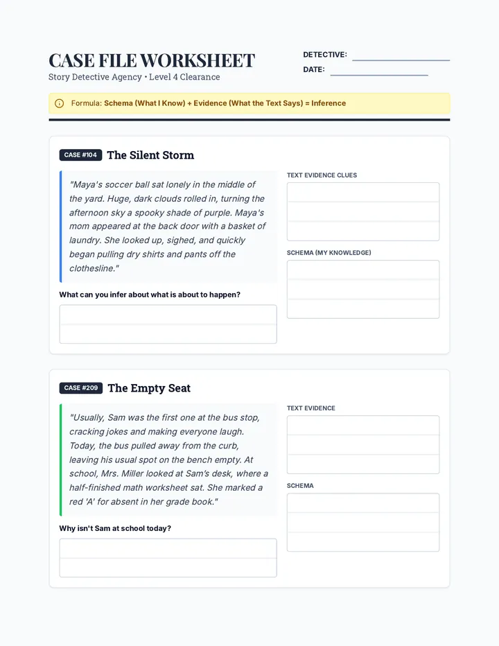 Case File Worksheet