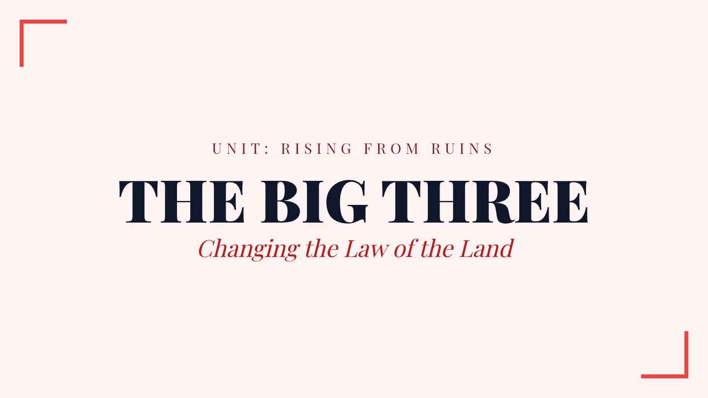 The Big Three Slides