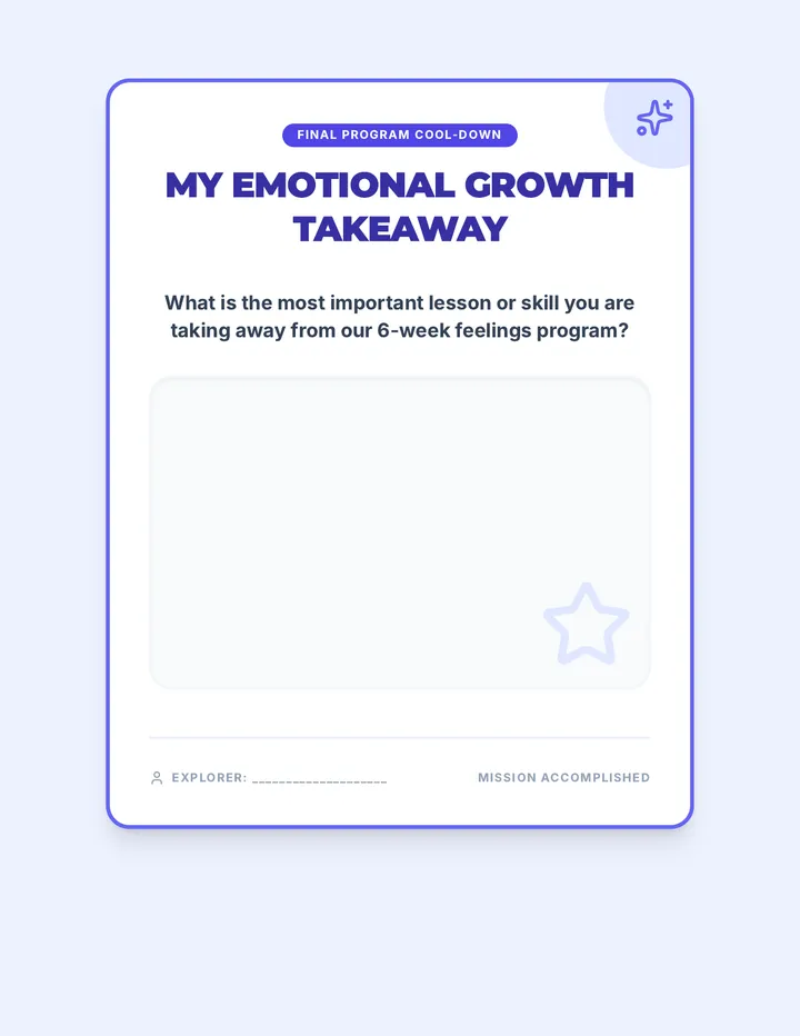 Emotional Growth Takeaway Cool Down