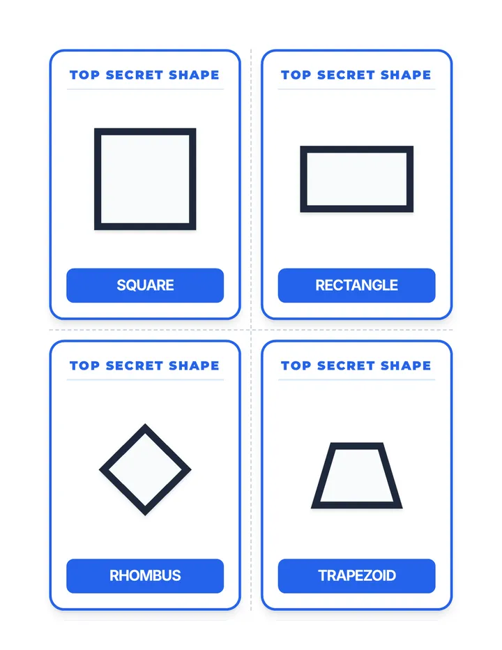Shape Headbands Cards