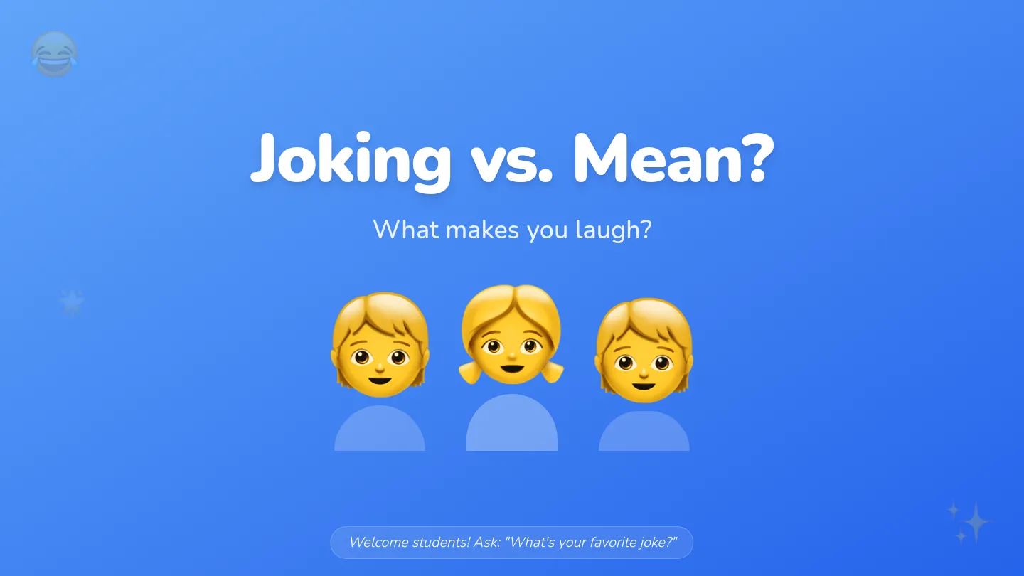 Joking vs Mean Slides Presentation