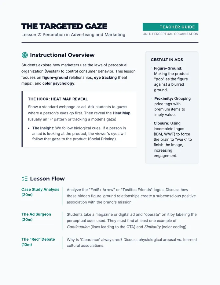 Targeted Gaze Teacher Guide