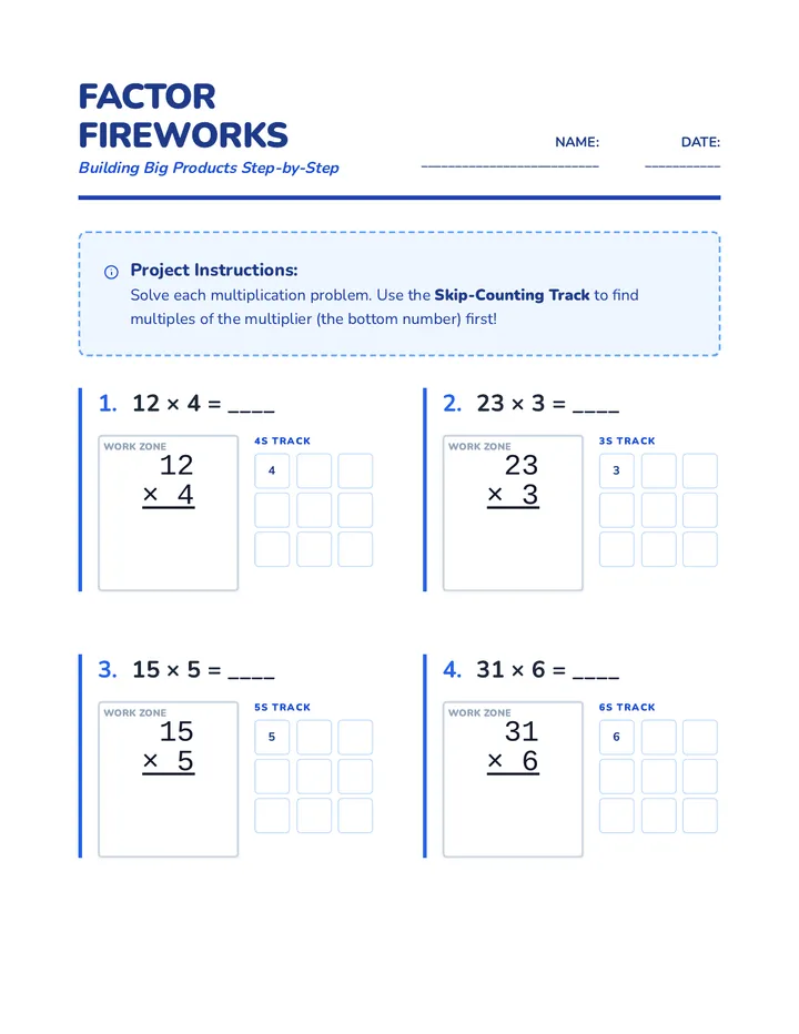 Factor Fireworks Quiz