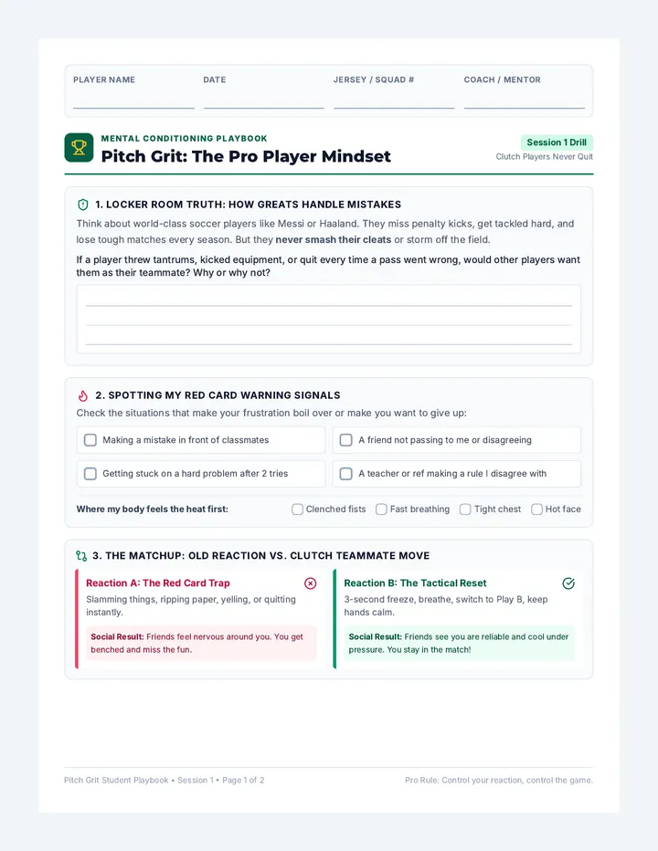 Pitch Grit Student Worksheet