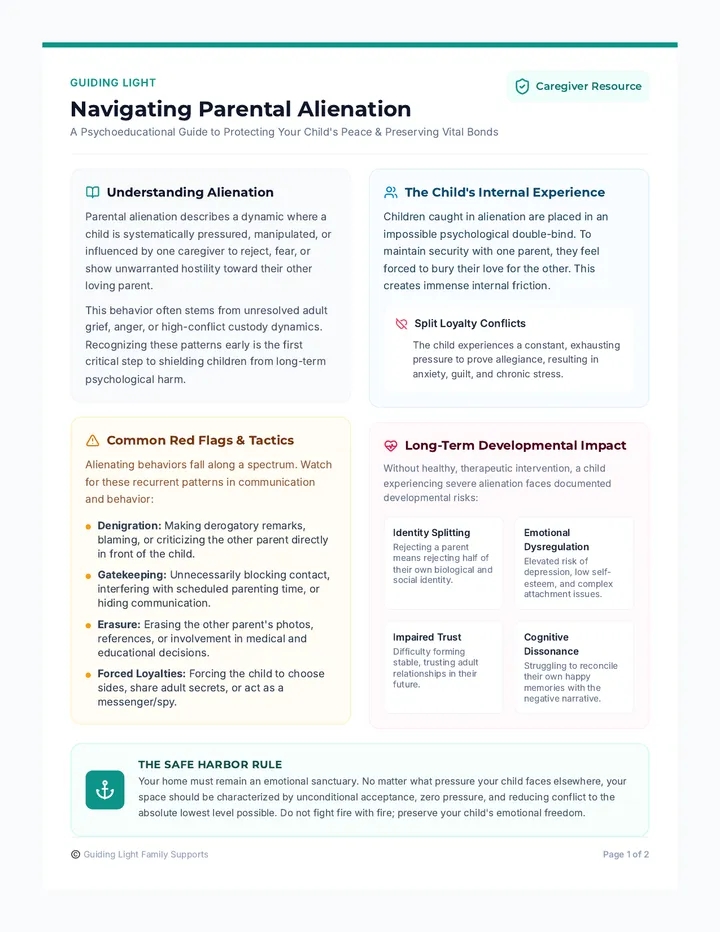Guiding Light Handout page 1