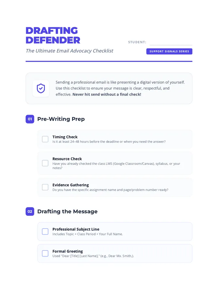 Advocacy Checklist Document