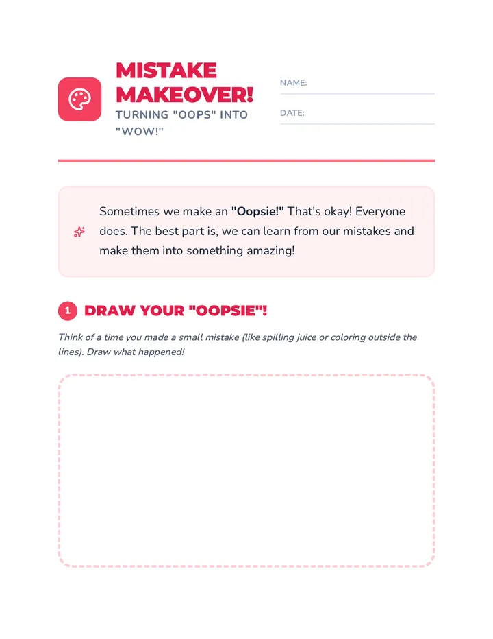 Mistake Makeover Activity Guide