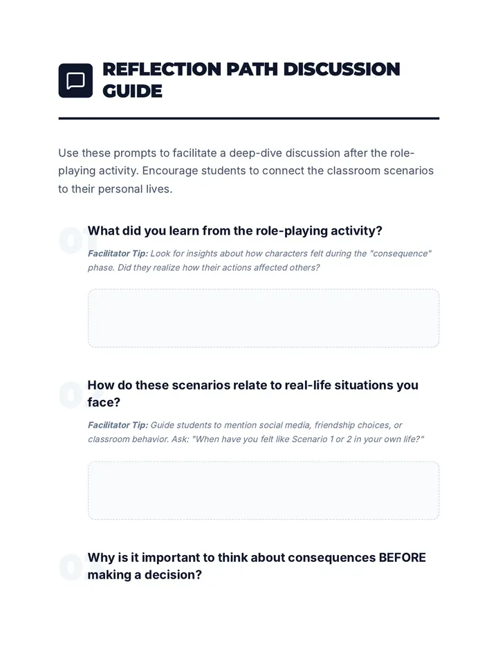 Reflection Path Discussion Guide