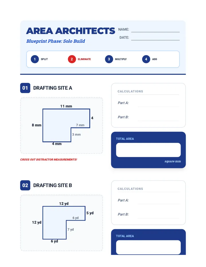 Area Architects Worksheet