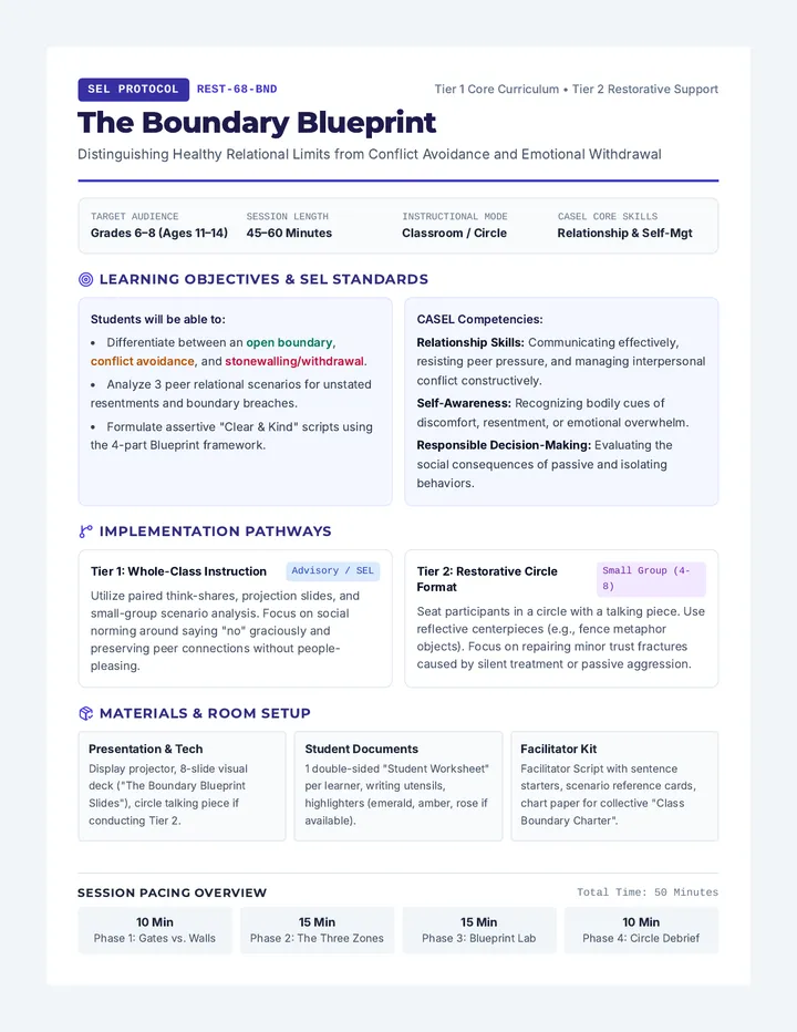 Boundary Blueprint Lesson Plan