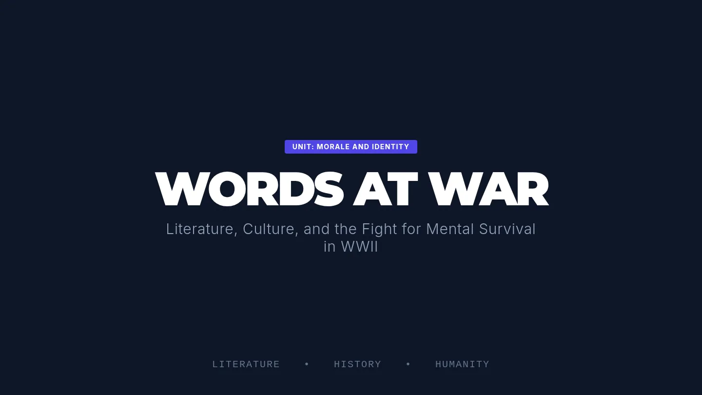 Words at War Slides