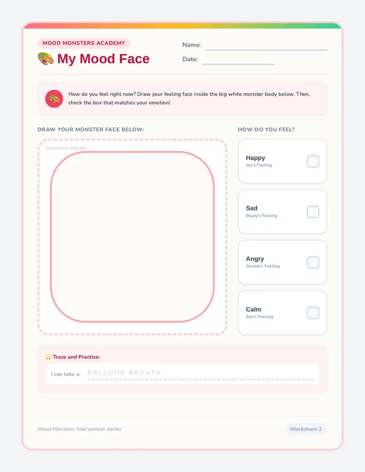 My Mood Worksheet