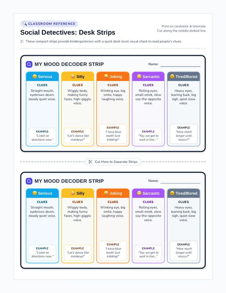 Mood Decoder Desk Strip