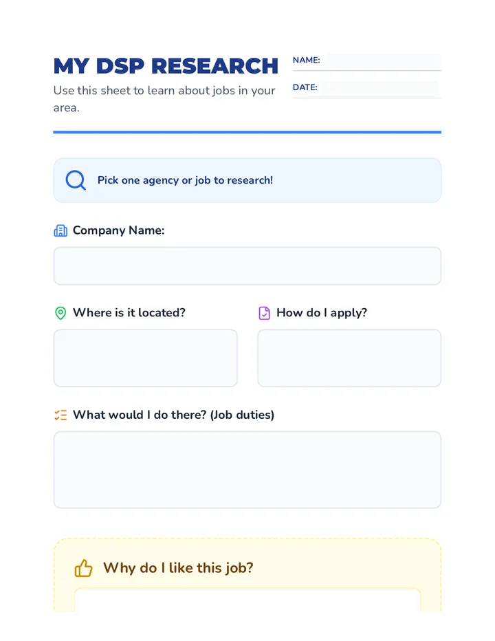 DSP Research Organizer Document